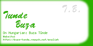 tunde buza business card